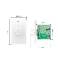 Recoil VC-R100 100W Impedance Matching Wall Mount Volume Control Knob