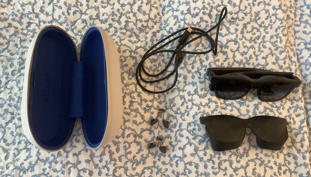VITURE Luma Pro XR Smart Glasses Complete Bundle Case Cable Lens Shade
