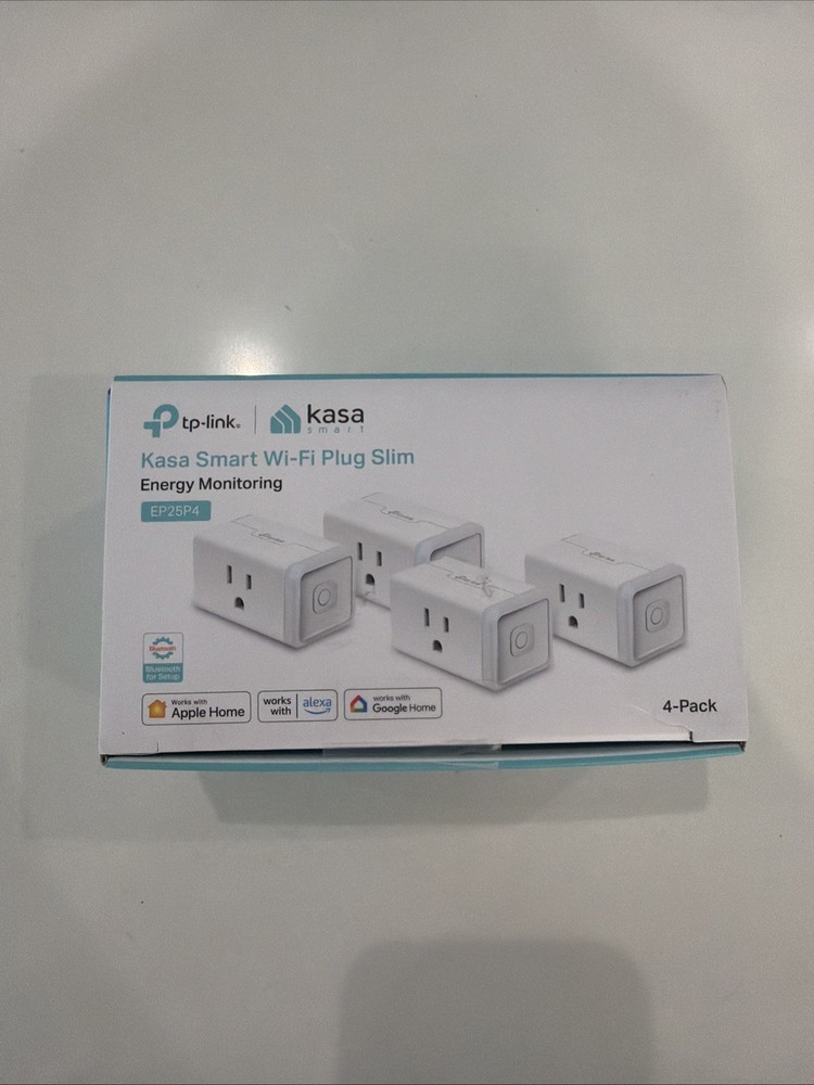 TP-Link Kasa Smart Wi-Fi Plug Slim 6-Pack EP25P4 Energy Monitoring HomeKit