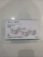 TP-Link Kasa Smart Wi-Fi Plug Slim 6-Pack EP25P4 Energy Monitoring HomeKit