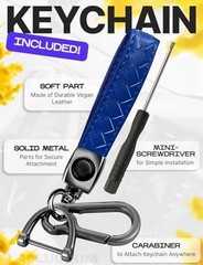 Compatible with Hyundai Key Fob Cover & Keychain | Blue & Black 7 Buttons_2