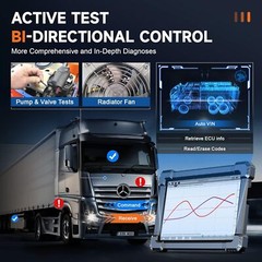 24V 12V Diesel Heavy Duty Truck Diagnostic Tool OBD2 Scanner Full System Scan