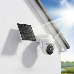 Solar Battery Powered Camera 360 Wireless Pan/Tilt WiFi Camera System Outdoor