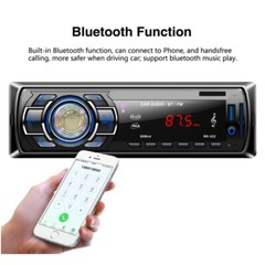 Single 1 Din Car Stereo MP3 Player Bluetooth In-Dash FM Radio Head Unit AUX/USB