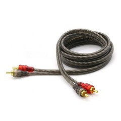 1/4PACK RCA Audio Cable Twisted Pair with Noise Reduction Interconnect Amp Wire