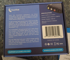 ClearClick AV to HDMI 3.0 Video Upscaler Device AV2HDMI Converter 3rd Generation
