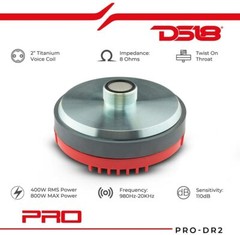 DS18 PRO-DR2 2″ Pro Titanium Twist on Throat Compression Driver 800 Watts 8 Ohm