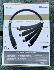 Sentry Pro Series BT950 Bluetooth Neckband Headphones, Wireless Stereo, NEW