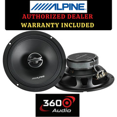 Alpine DM-65-G 50W RMS DM-Series 6.5″ Coaxial 2-Way Speaker Set with Grilles