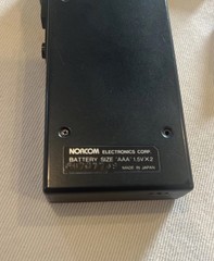 Vintage Norcom 2500 Hand Held Micro-Cassette Tape Voice Recorder + 2 Tape WORKS