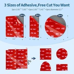 6 Pcs Dash Cam Adhesive Pads, Double Sided Pads for Car…