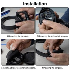 Replacement Ear Pads Cushion for Bose QuietComfort QC35/QC35 II Headphone Earpad