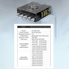 Audio AS21HPA HIFI Class 300W X 2+600W Stereo TPA3116 Bluetooth Digital6673