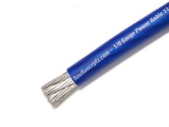 KnuKonceptz Kolossus Flex 1/0 Gauge Blue OFC Power Ground Battery Wire Copper