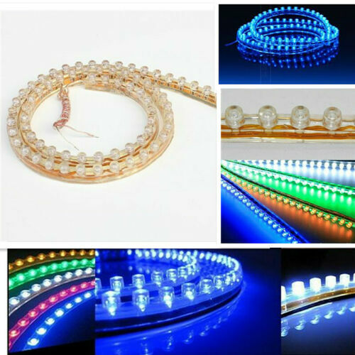 2x 24cm 24Leds 12V Bright Soft LED Strip Lighs Car Moto Decoration Waterproof