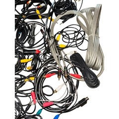 AV Cable Assorted Lot 60pc RCA S-Video Auxiliary Coaxial Adapter Connector Set
