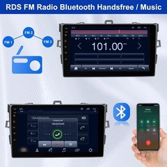 Apple Carplay For Toyota Corolla 2009-2013 Car Stereo Radio Android15 GPS Camera