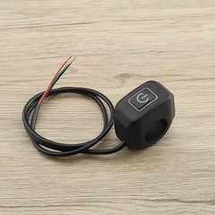 Handlebar Switch 22mm 7/8 Inch Headlight Control Push Button Switch Waterproof 1