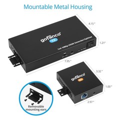gofanco 1080p 1×4 HDMI Extender Splitter Over CAT5e/6/7 Cable – Up to 165ft
