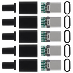 5 Pack USB C Connector – USB 3.1 Male Plug Port Type C Connector for Cable Re…