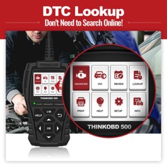 THINKOBD 500 Automotive Code Reader Diagnostic OBD2 Scanner Check Engine Fault