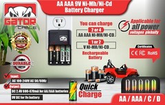Universal Batteries Charger AA AAA 9V NiMH NiCD Rechargeable Batteries Plug-In