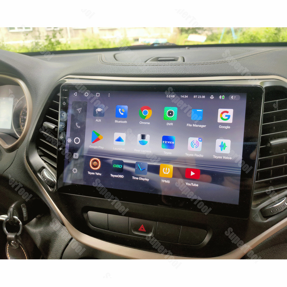 For Jeep Cherokee 2015-2018 Android 13 Carplay Car Radio GPS Navi Head Unit 10in