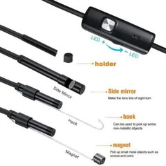 6LED USB Snake Endoscope Borescope HD Inspection Camera For Android Type C Lot