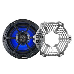 DS18 CF-65M 6.5″ Carbon Fiber Marine Speaker – 2-Way 300W Max 4 Ohms 2 Speakers