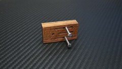Adapter / Slider / Mounting Bracket for Grado Wooden Tonearm – Mahogani Wood