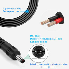 Universal AC Adapter 12V 2A Power Supply Charger 24W AC110V to DC12V 2000Ma 1500