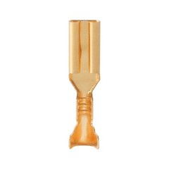 50PCS Non-insulated Female 2.8mm Spade Terminals Brass Crimp Wire Connectors US