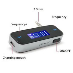 Wireless 3.5mm FM Transmitter For Car Aux MP3 MP4 IPOD iPhone Hands Free