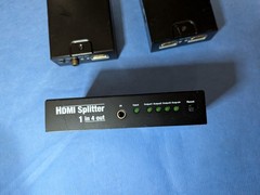 Vanco HDMI Extend Over Ethernet-Transmitter, Receiver, Splitter & 1 Power Supply