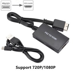 PS2 to HDMI Converter Video Adapter HD for PlayStation 1/2/3 1080P HDTV Monitor