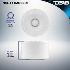 DS18 NXL-T1 Marine 1” VC Waterproof Aluminum Bullet Tweeter 240W Max, 4 Ohms