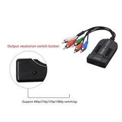 HDMI to 1080P YPBPR Component Video 5RCA RGB Converter Adapter R/L Audio Output
