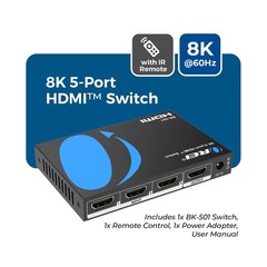 OREI 4K@60Hz 5-port HDMI™ Switch (BK-501)
