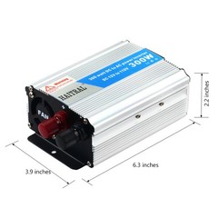 300W Car Power Inverter Power Outlet DC 12V to 110V AC With Outlet Charger & USB