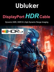 10K 8K DisplayPort 2.1 Cable 54Gbps, DP to DP Cord 4K 240Hz