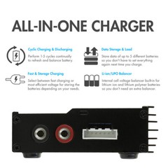 Tenergy TB6B 1S-6S Balance Charger for NiMH/NiCD/Li-PO/Li-Fe Packs+Power Supply