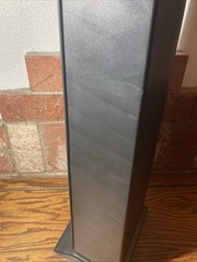Vintage Laserline 25 VHS Tape Tower Storage Rack Black Plastic Video Movie Tower
