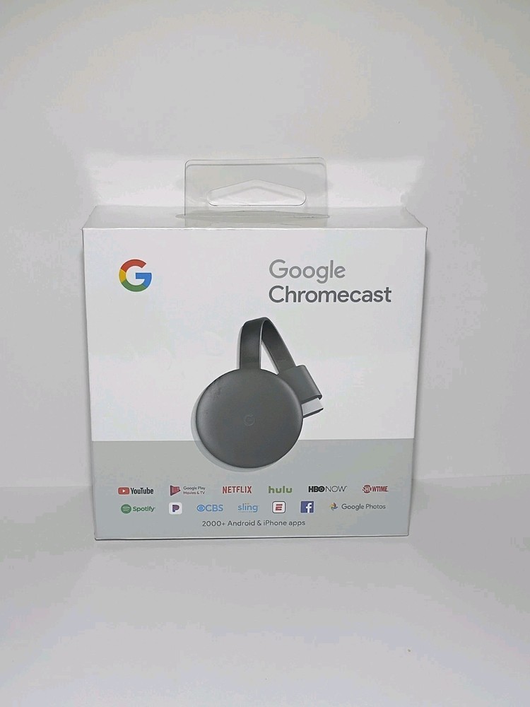 Google Chromecast 3rd Generation GA00439-US Streaming Media Player New Sealed