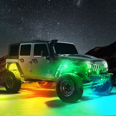 1Set 2/8/10/12 Pods C2 Max RGB-IC LED Rock Lights Underbody Extend Up to 24 Pods