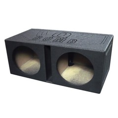 QPower QBOMB Dual 12″ 12 inch Slot Ported Vented Empty Sub Woofer Enclosure Box