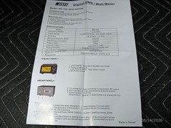 Nissei Model DG-103 Digital SWR/Wattmeter – 1200W 1.6-60 MHz