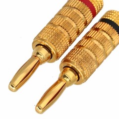 XLR Female 3-pin to Deluxe 4mm Banana Plug Audio Cable Speaker Amplifier 1~20FT