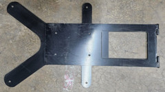 CUSTOM TV LIFT BRACKET 50″ HINGED 2 PC SET PAINTED BLACK SEE PICS FOR DIMENSIONS