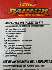 Metra Electronics Raptor AW-AKBL2 1000 Watt Amplifier Installation Kit