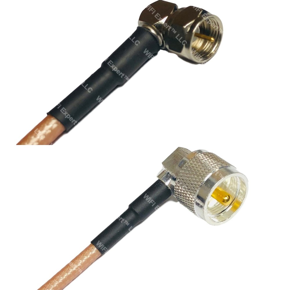 RG400 F MALE ANGLE to UHF Male Angle RF Cable FAST-SHIP LOT